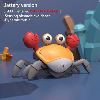 CrabbyDash Smart Escape Toy – The Musical, Moving Pet Kids Can’t Catch